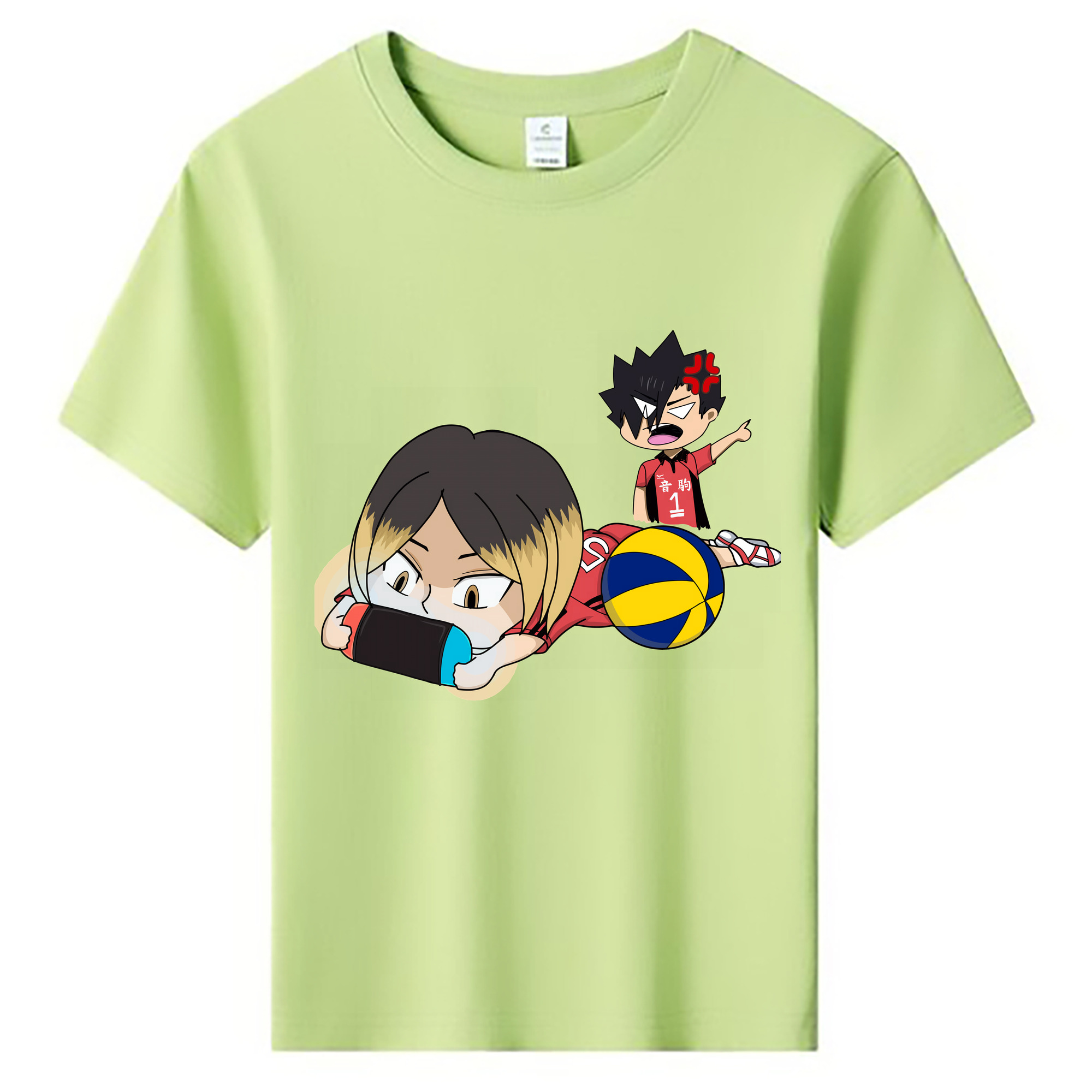 （画像用） ハイキュー!! Haikyu!! 綿100％キッズTシャツ（フロントプリント）